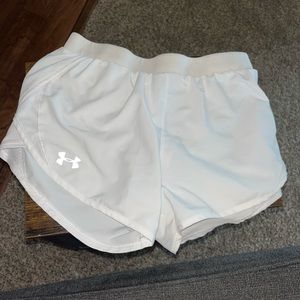 White Under Armour shorts